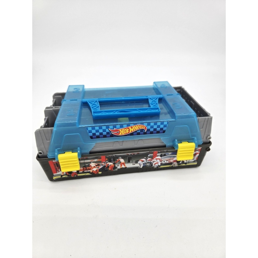 Vintage Hot Wheels Race Case Track Set Double Launcher - Tested Working W/ Band